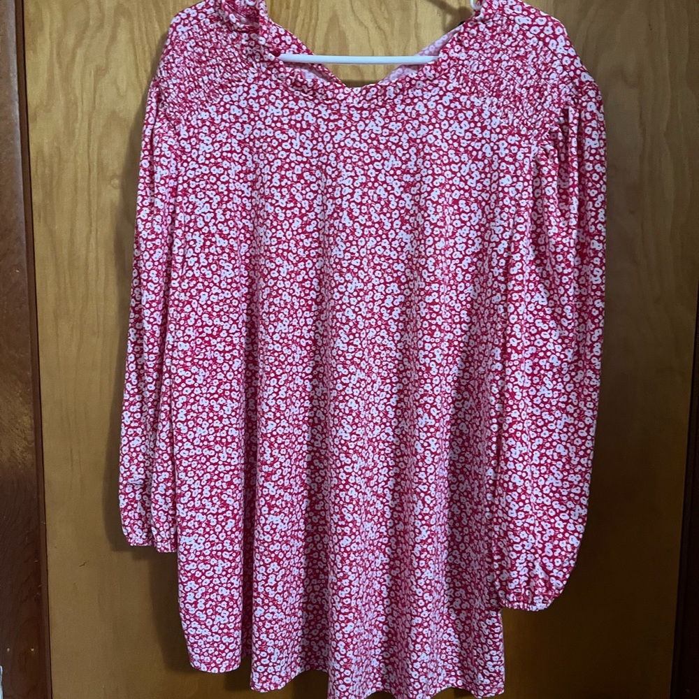 Size 3X pink floral top